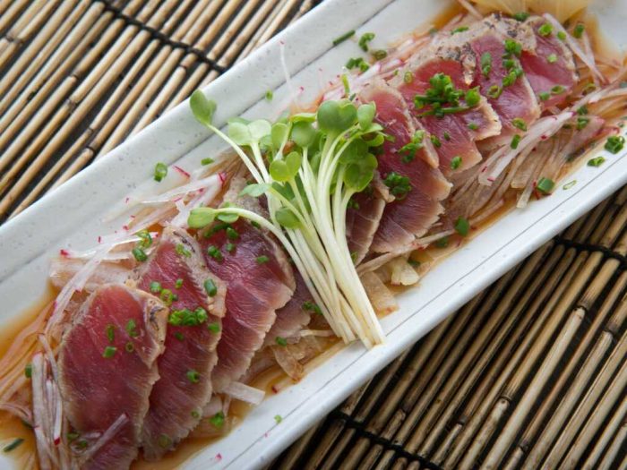 Tataki atún rojo  x9