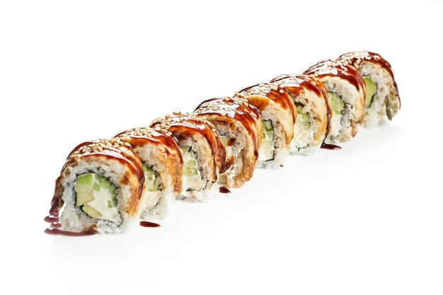 Anguila uramaki roll x8