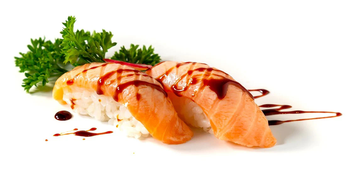 NIGIRI DE SALMON FLAMEADO X2