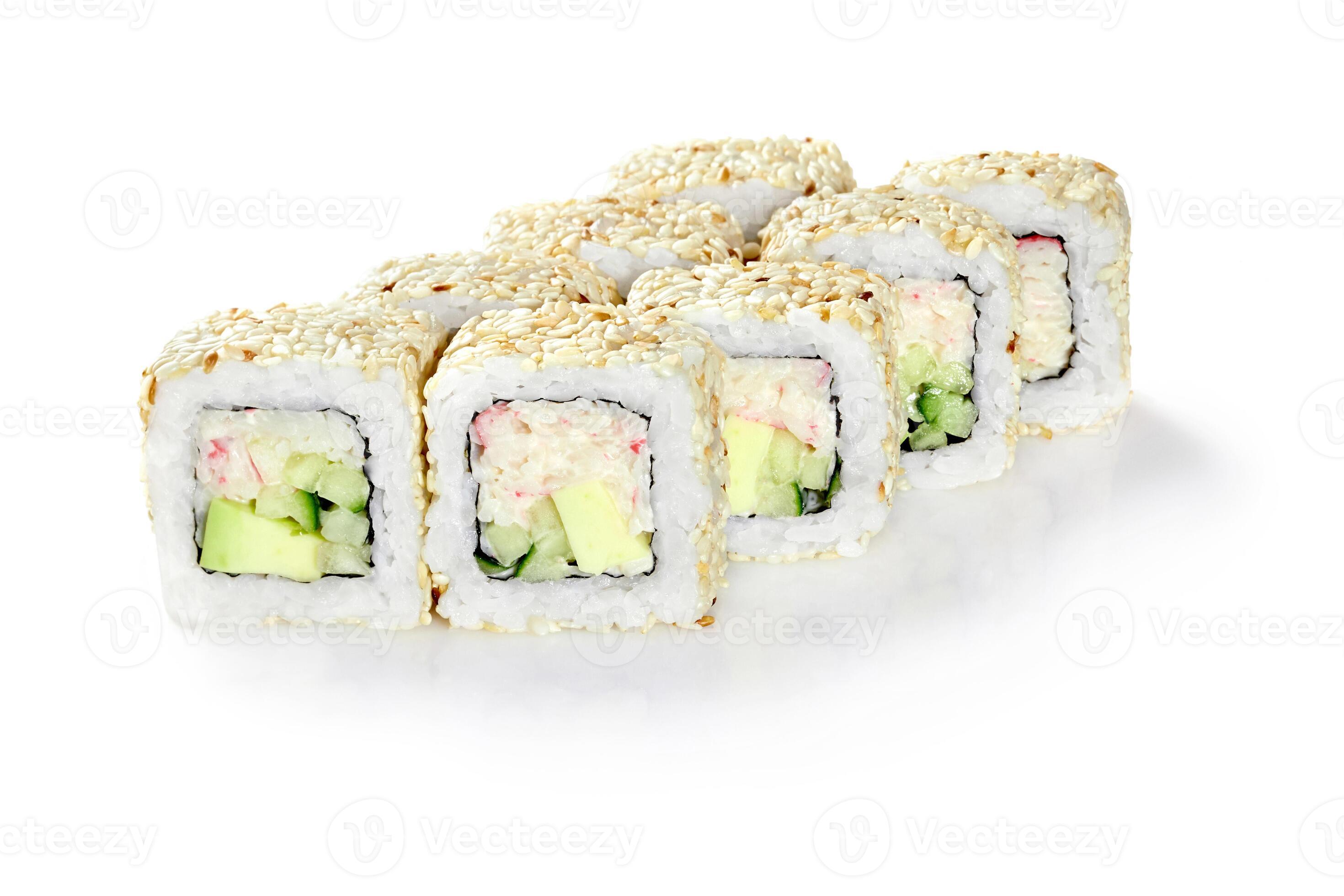 Crab sesamo roll x8
