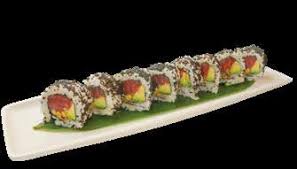 Spicy atún, tobiko roll x8